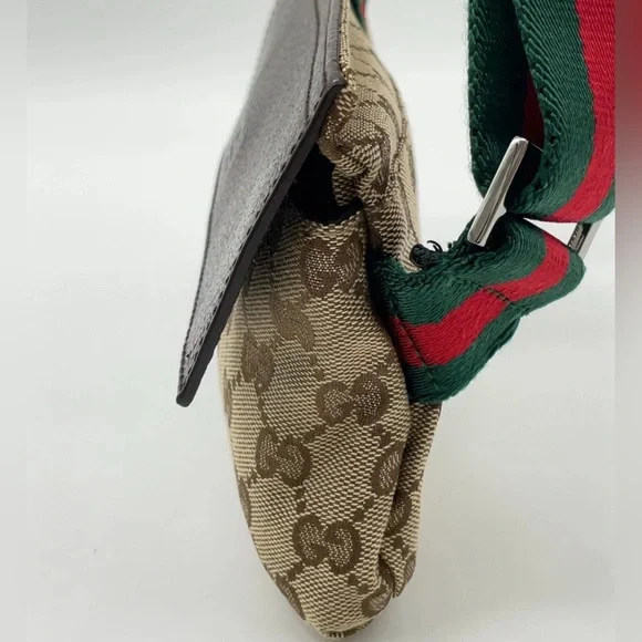 AUTHENTIC Gucci GG Canvas SHERRY LINE Sling Bag W/Dustabg - Picture 6 of 17